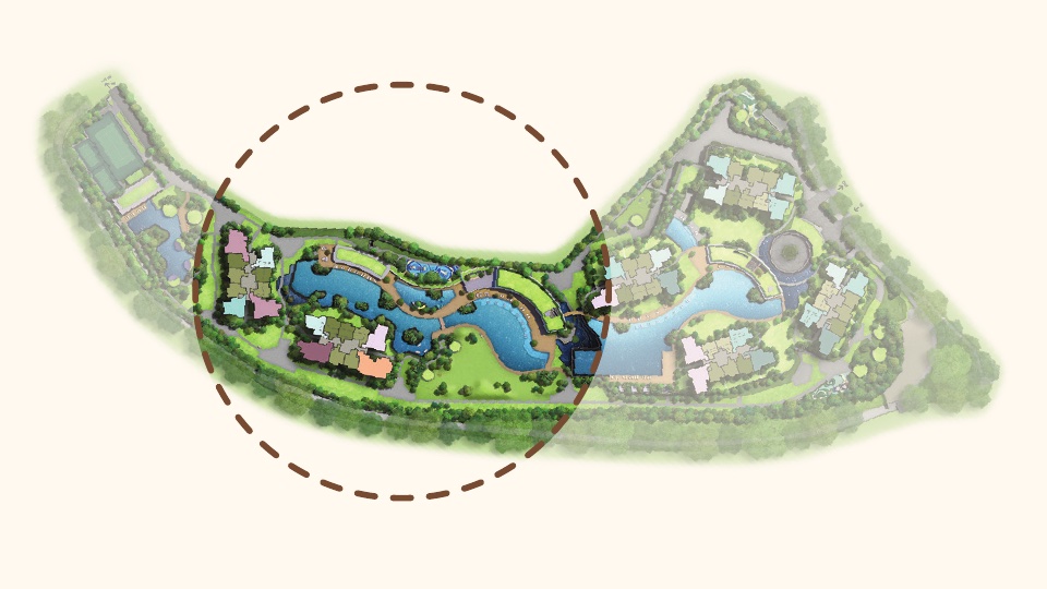 Thomson Reserve Site Plan — Grand Clubhouse Zone Circled